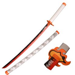 Demon Slayer Rengoku Sword (fake/cosplay)  104 cm Wooden Katana