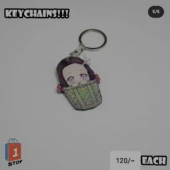 Nezuko Bucket Keychain