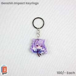Keqing Genshin impact key chain