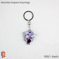 Keqing Genshin impact key chain 2