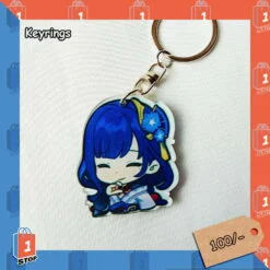 Raiden genshin impact key chain