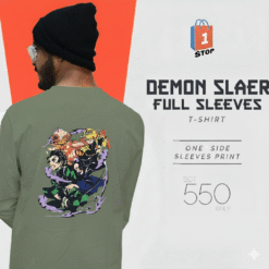 Demon Slyaer  FULL SLEEVES T-SHIRT Olive