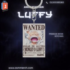 luffy wanted key chain