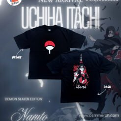 Itachi drop shoulder T shirt premium puff printed