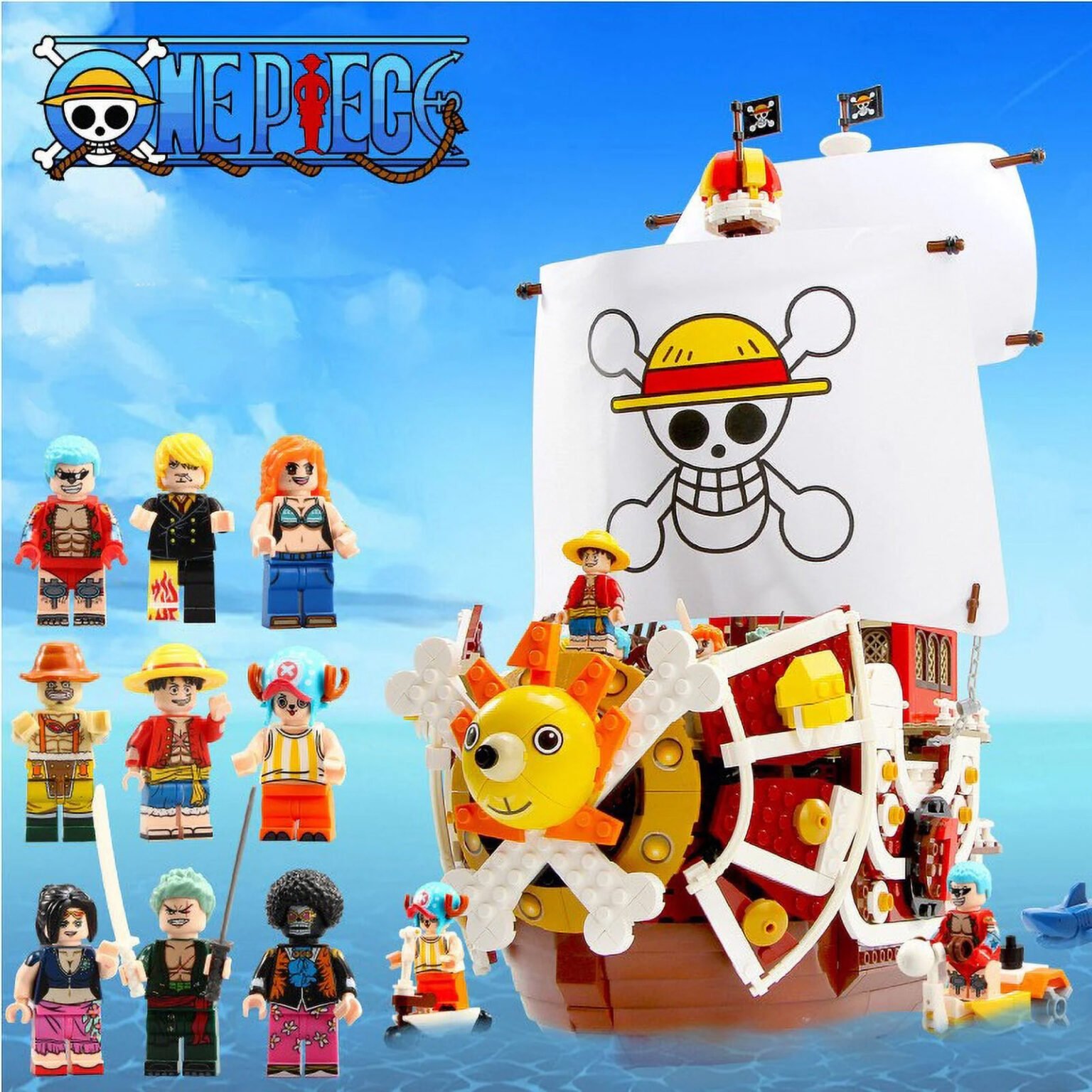 One Piece lego set with Thousand Sunny ship – One Stop Merchandise