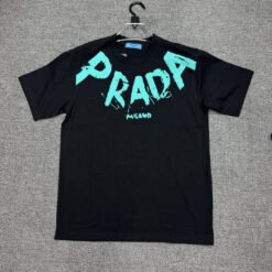 Prada Black Premium Drop Shoulder T Shirt