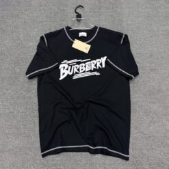 Burberry Black Premium Drop Shoulder T Shirt