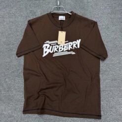 Burberry Brown Premium Drop Shoulder T Shirt