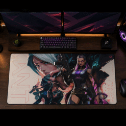 Valorant Mousepad Reyna and Jett size 300mm to 700 mm ( 27 inches by 12 inches  )