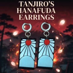 Tanjiro Hanafuda ear rings