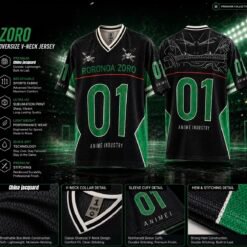 Zoro Oversized Premium  china jacquard Jersey