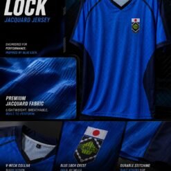 Blue lock Jersey box Nike jacquard fabric