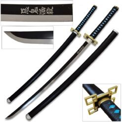 Demon Slayer Muichiro premium high metal sword/ katana with metal guard 104 cm
